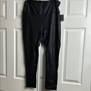 DG2 by Diane Gilman Slim & Sleek Coated Knit Leggings 1X